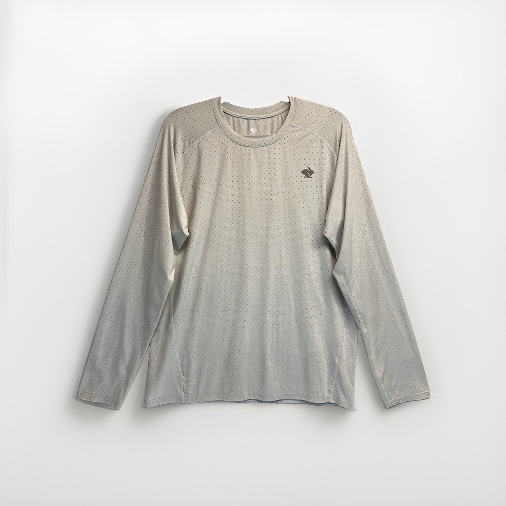 Rabbit EZ Tee Ice Perf Mens XL Long Sleeve Performance Perforated Gray Shirt